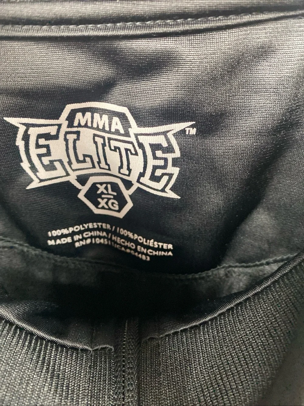 MMA Elite Jacket Grim Reaper Black Zip Track Skull Graphic Strength Logo XL Extr